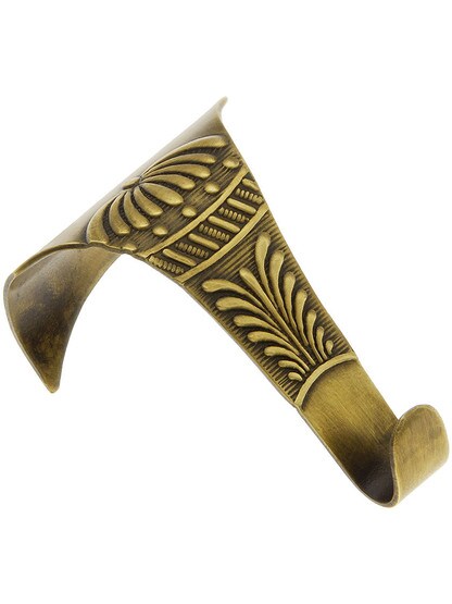 Large Regency Picture Hook in Antique Brass.